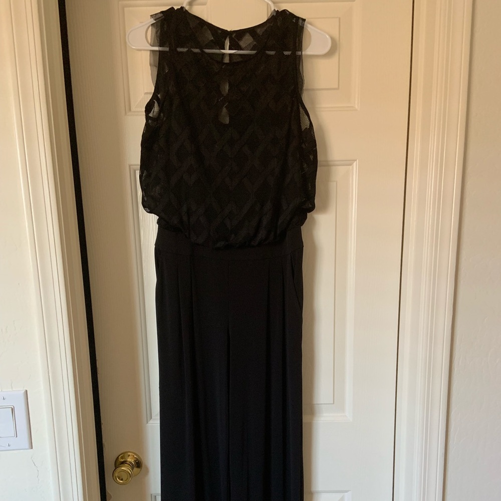 Julia Jordan black jersey jumpsuit, size 4